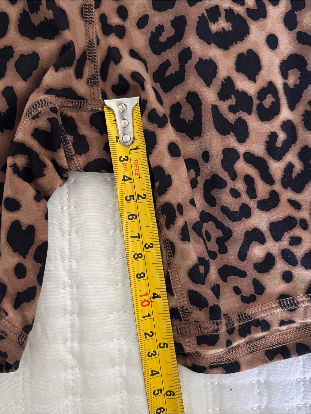 Joy Lab Women’s Leopard Print Biker Shorts Pull-On Stretch 5” Inseam Brown/Black - Picture 5 of 6